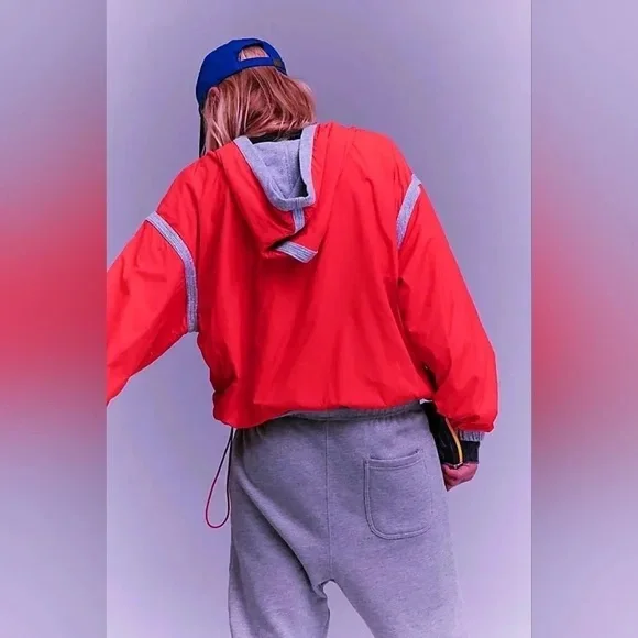 NWT FP Movement by Free People Don’t Back Down Pullover in Electric Sunset XS - Picture 4 of 7